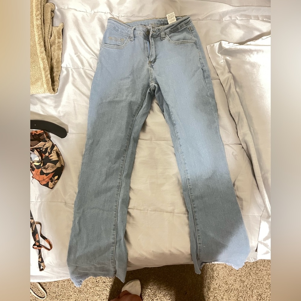 Flare denim jeans